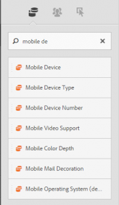 Segment Left Hand Menu
